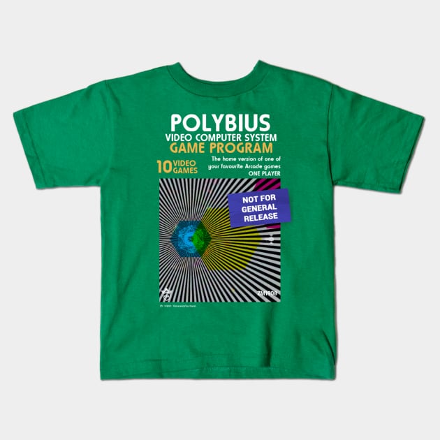 Polybius VCS Kids T-Shirt by ZombieMedia